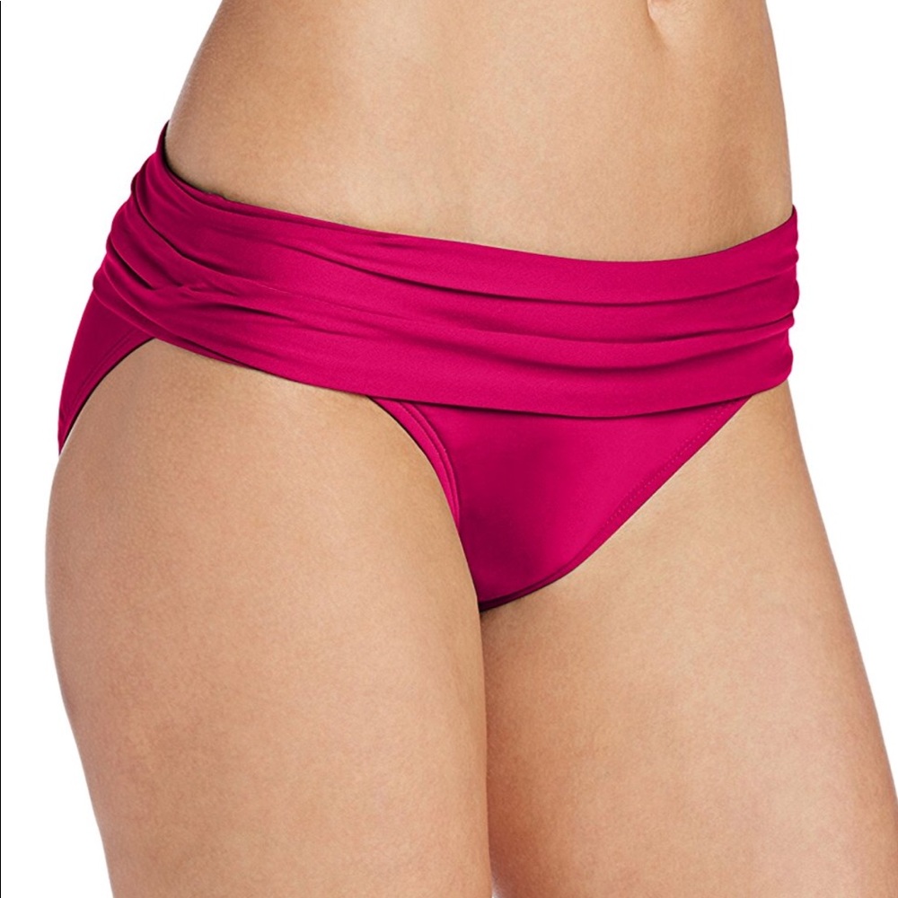 Island Goddess Shirred Band Hipster Bikini  Bottom